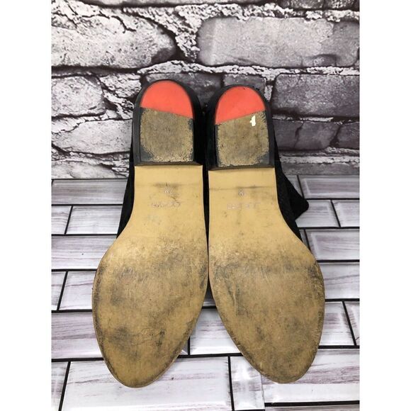 Joe's Black Suede Leather Casual Pull On Heeled Boots Women Sz 7M US/38EU - Picture 13 of 16